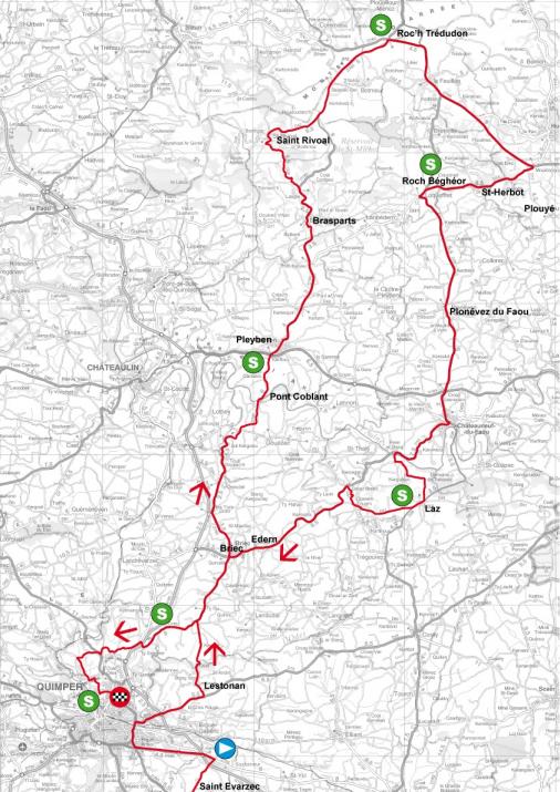 Streckenverlauf Tour du Finistre 2013