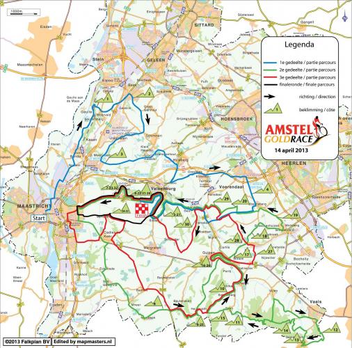 Vorschau 48. Amstel Gold Race - Karte