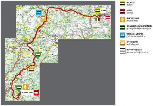 Streckenverlauf Giro del Trentino 2013 - Etappe 2