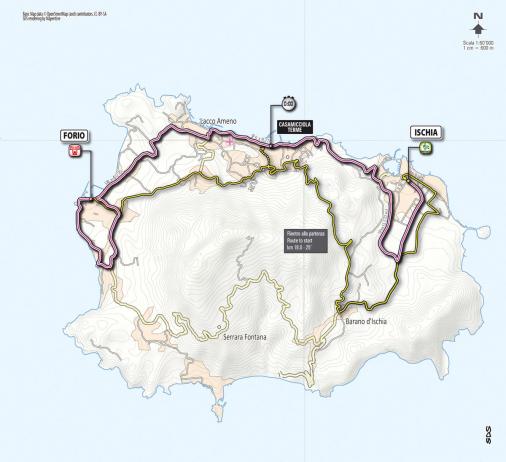 Streckenverlauf Giro dItalia 2013 - Etappe 2