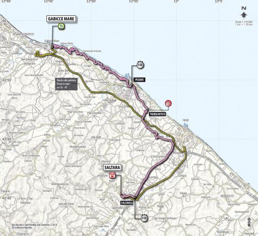 Streckenverlauf Giro d´Italia 2013 - Etappe 8