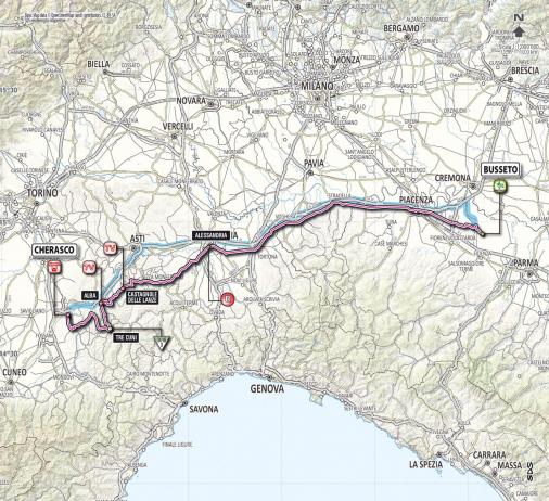 Streckenverlauf Giro d´Italia 2013 - Etappe 13