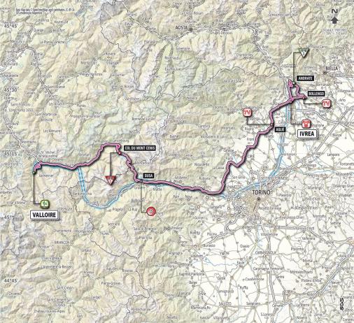 Streckenverlauf Giro dItalia 2013 - Etappe 16