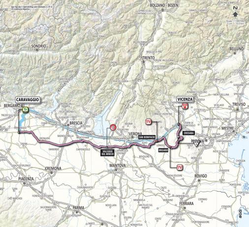 Streckenverlauf Giro d´Italia 2013 - Etappe 17