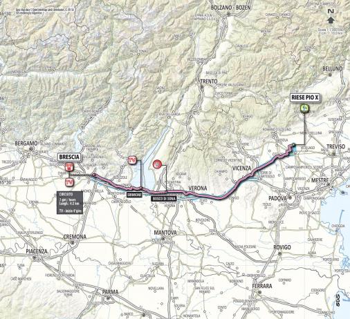 Streckenverlauf Giro dItalia 2013 - Etappe 21