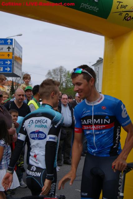 Der Sieger der 2. Etappe, Ramunas Navadauskas, am Start in Payerne