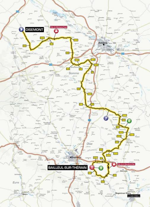 Streckenverlauf Tour de Picardie 2013 - Etappe 2