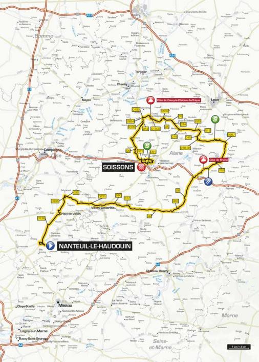 Streckenverlauf Tour de Picardie 2013 - Etappe 3