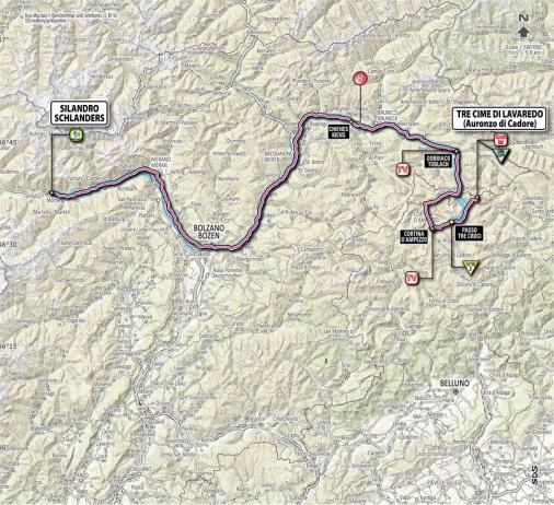 Giro dItalia: Bis auf Bergankunft an den Drei Zinnen alle Berge der 20. Etappe gestrichen