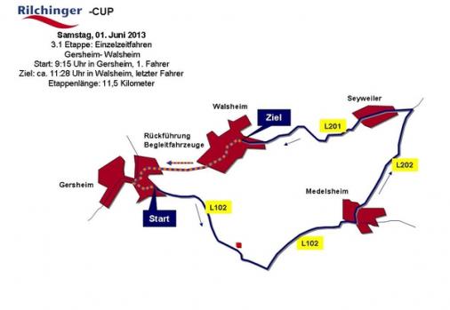 Streckenverlauf Trofeo Karlsberg 2013 - Etappe 3a