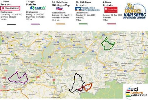 Streckenverlauf Trofeo Karlsberg 2013