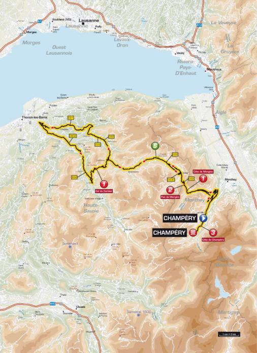 Streckenverlauf Critrium du Dauphin 2013 - Etappe 1