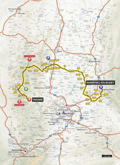 Streckenverlauf Critérium du Dauphiné 2013 - Etappe 3