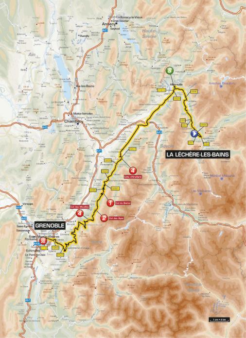 Streckenverlauf Critrium du Dauphin 2013 - Etappe 6