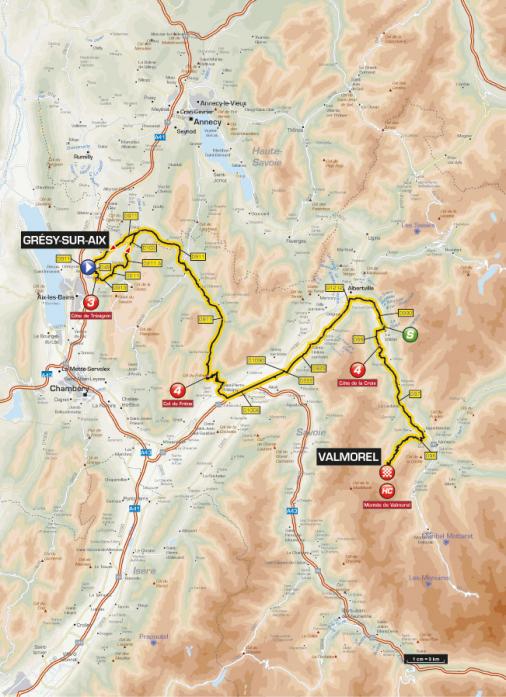 Streckenverlauf Critrium du Dauphin 2013 - Etappe 5