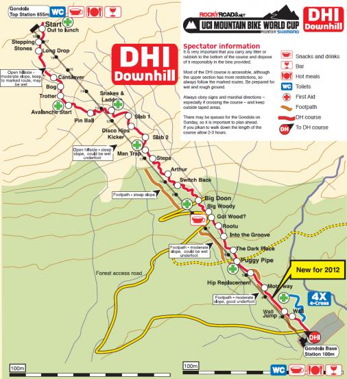 MTB-Weltcup Fort William 2013 - Streckenverlauf Downhill