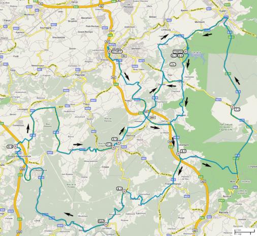 Streckenverlauf Ster ZLM Toer GP Jan van Heeswijk 2013 - Etappe 4