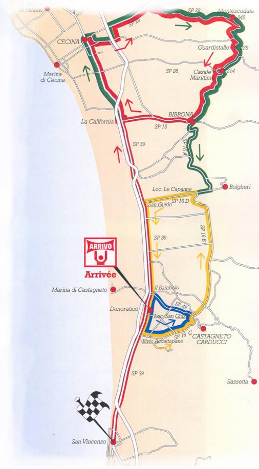 Streckenkarte GP Costa degli Etruschi