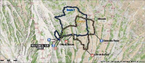 Streckenverlauf Route du Sud - la Dpche du Midi 2013 - Etappe 2
