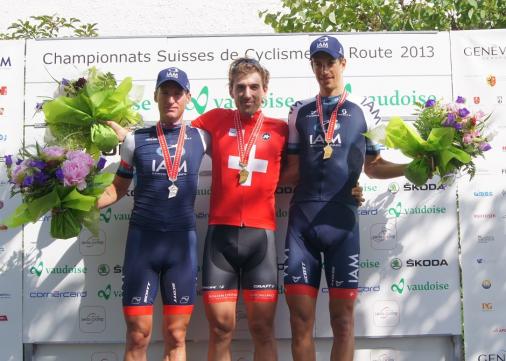 Martin Elmiger, Fabian Cancellara, Reto Hollenstein (v.l.n.r. / Foto: Swiss Cycling)