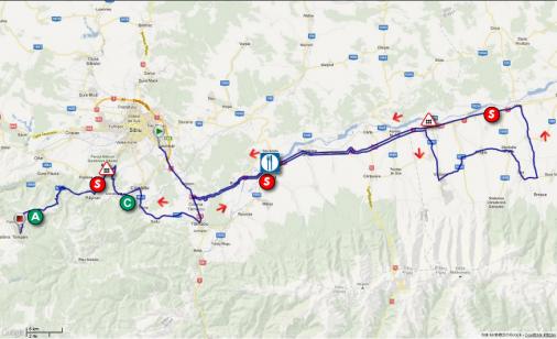 Streckenverlauf Sibiu Cycling Tour 2013 - Etappe 2