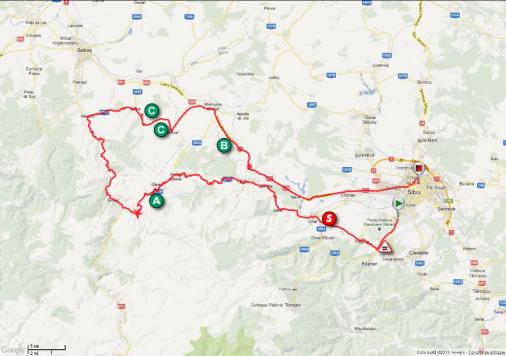 Streckenverlauf Sibiu Cycling Tour 2013 - Etappe 3b