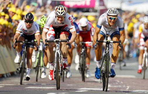 Erster deutscher Doppelsieg bei der Tour de France seit 13 Jahren - Marcel Kittel schlgt Andr Greipel