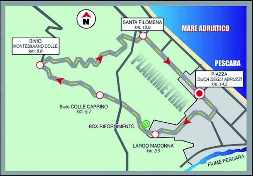 Streckenverlauf Trofeo Matteotti 2013