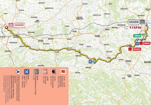 Streckenverlauf Tour de Pologne 2013 - Etappe 3