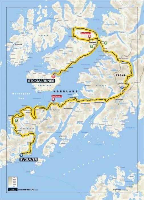 Streckenverlauf Arctic Race of Norway 2013 - Etappe 3