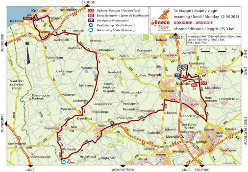 Streckenverlauf Eneco Tour 2013 - Etappe 1
