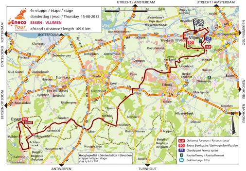 Streckenverlauf Eneco Tour 2013 - Etappe 4
