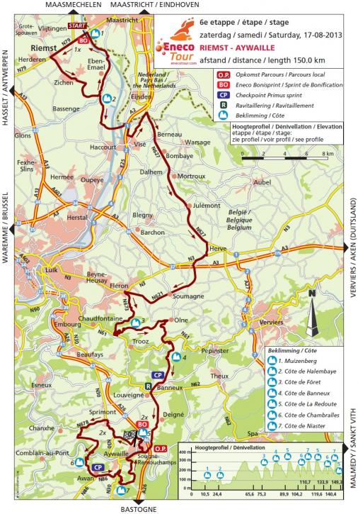 Streckenverlauf Eneco Tour 2013 - Etappe 6