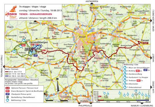 Streckenverlauf Eneco Tour 2013 - Etappe 7