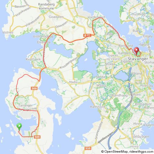 Streckenverlauf Tour des Fjords 2013 - Etappe 3