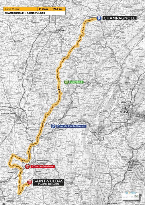 Streckenverlauf Tour de lAvenir 2013 - Etappe 2
