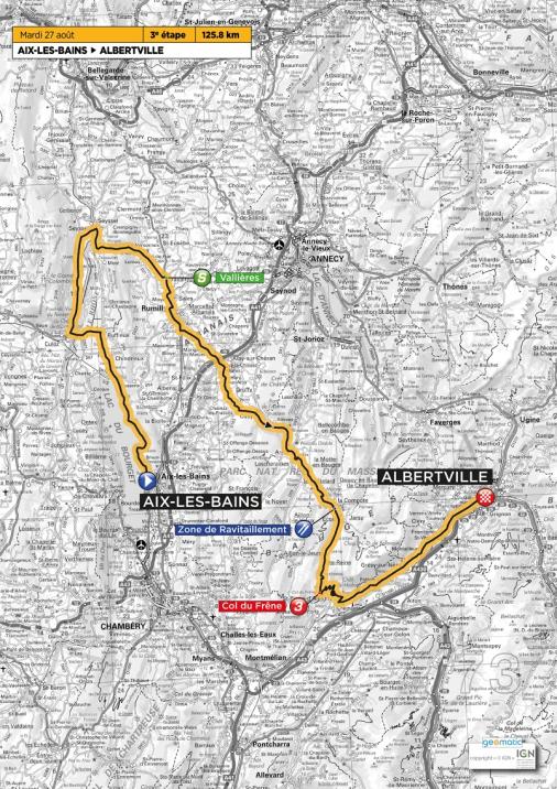 Streckenverlauf Tour de lAvenir 2013 - Etappe 3