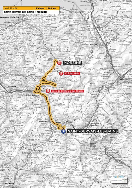 Streckenverlauf Tour de lAvenir 2013 - Etappe 5