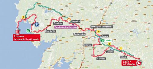 Streckenverlauf Vuelta a España 2013 - Etappe 4