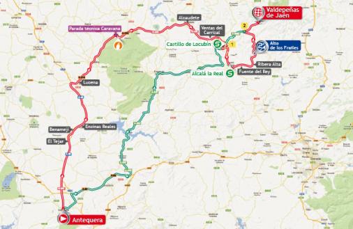 Streckenverlauf Vuelta a España 2013 - Etappe 9