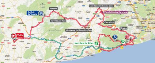 Streckenverlauf Vuelta a España 2013 - Etappe 13