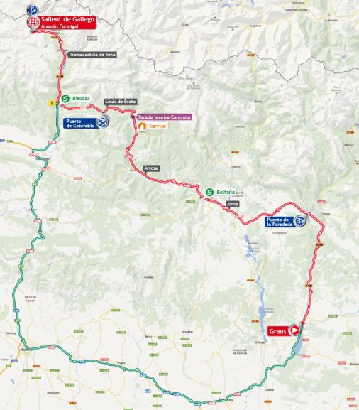 Streckenverlauf Vuelta a España 2013 - Etappe 16