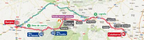 Streckenverlauf Vuelta a España 2013 - Etappe 17