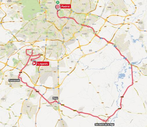 Streckenverlauf Vuelta a España 2013 - Etappe 21