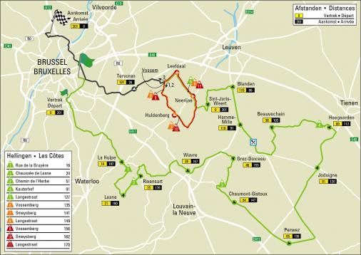 Vorschau 93. Brussels Cycling Classic - Karte