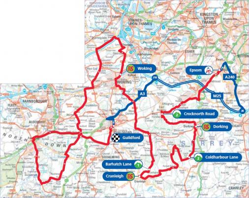 Streckenverlauf Tour of Britain 2013 - Etappe 7