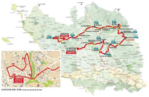 Streckenverlauf Tour de Vendée 2013