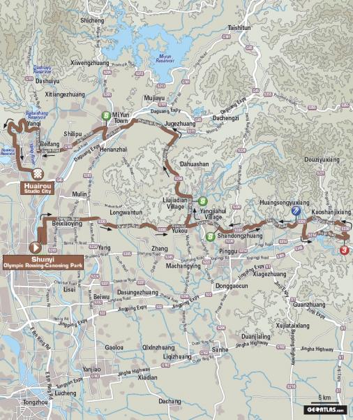 Streckenverlauf Tour of Beijing 2013 - Etappe 1
