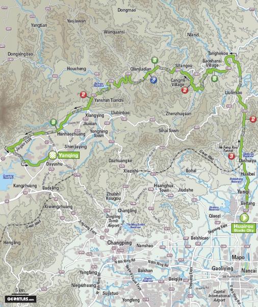 Streckenverlauf Tour of Beijing 2013 - Etappe 2