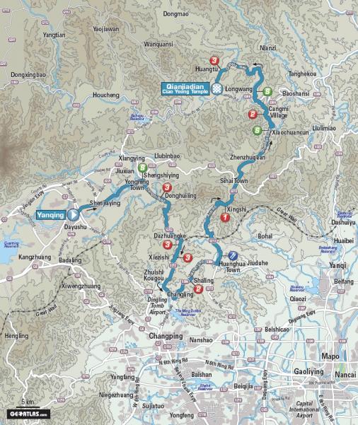Streckenverlauf Tour of Beijing 2013 - Etappe 3